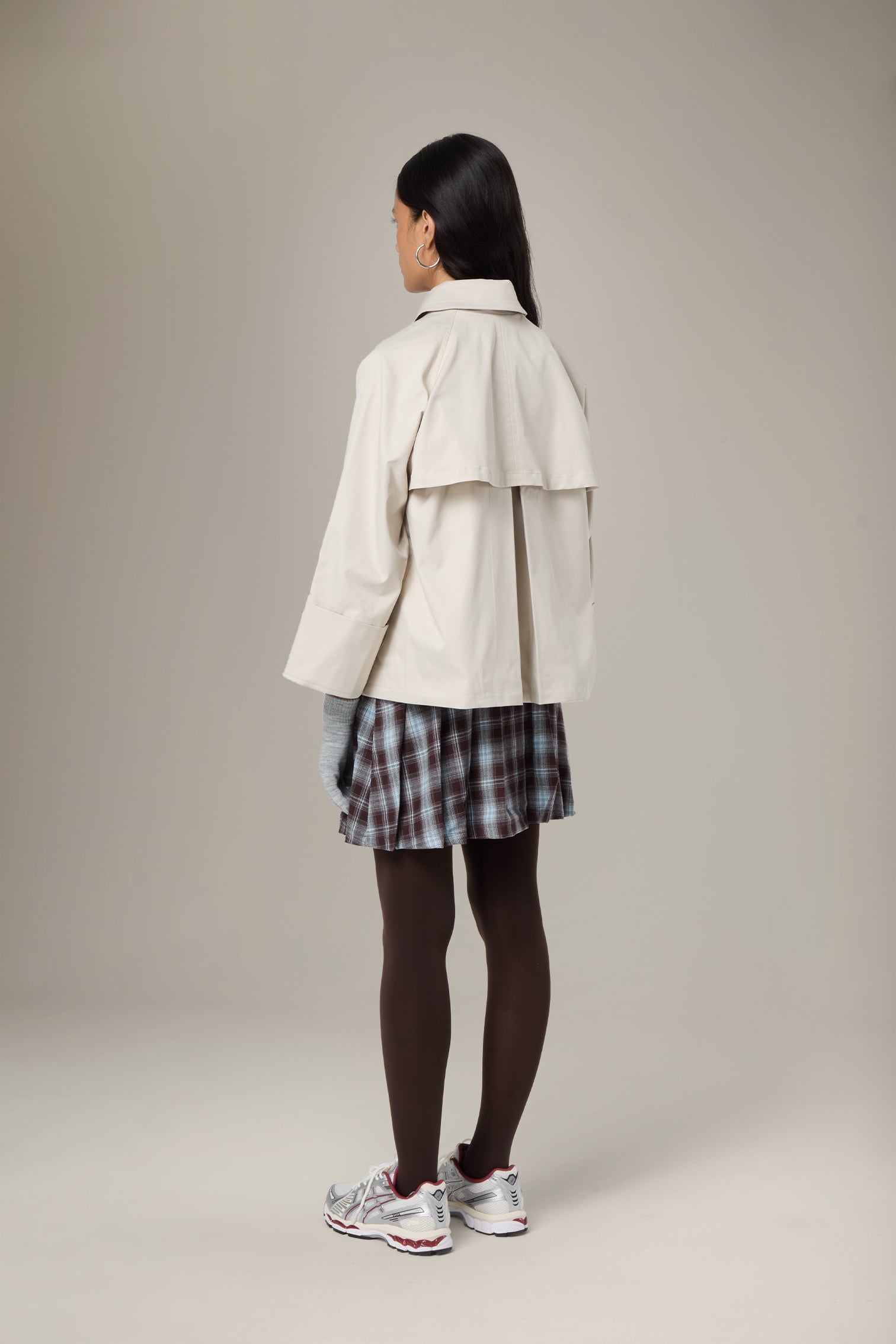 Duffy Pea Coat in Classic Beige